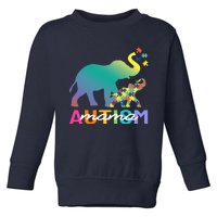 Autism Awareness Elephant Autism Mom Gift Toddler Sweatshirt