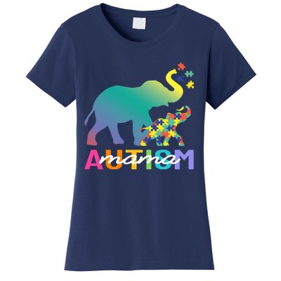 Autism Awareness Elephant Autism Mom Gift Women's T-Shirt