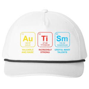 Autism Awareness Elements Periodic Table ASD Snapback Five-Panel Rope Hat