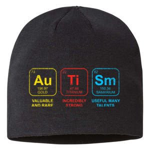 Autism Awareness Elements Periodic Table ASD Sustainable Beanie