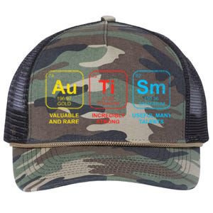 Autism Awareness Elements Periodic Table ASD Retro Rope Trucker Hat Cap