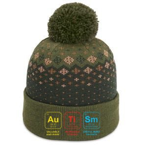 Autism Awareness Elements Periodic Table ASD The Baniff Cuffed Pom Beanie