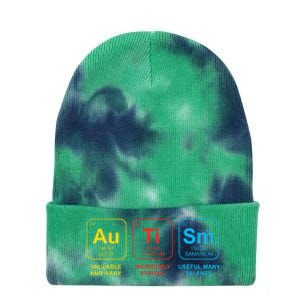 Autism Awareness Elements Periodic Table ASD Tie Dye 12in Knit Beanie