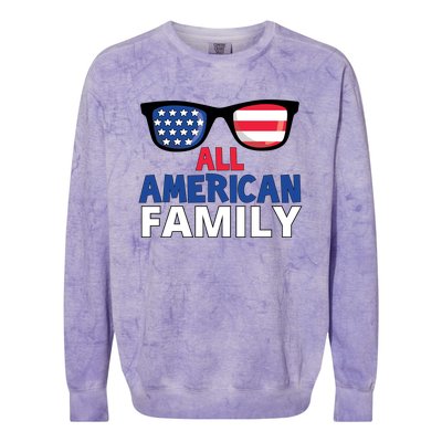 All American Family Day Colorblast Crewneck Sweatshirt