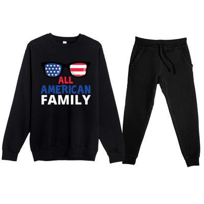 All American Family Day Premium Crewneck Sweatsuit Set