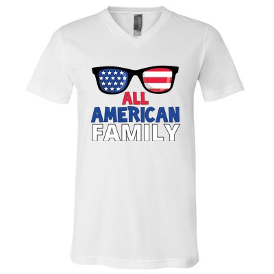 All American Family Day V-Neck T-Shirt