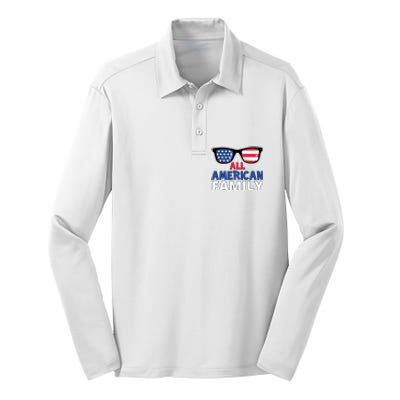 All American Family Day Silk Touch Performance Long Sleeve Polo