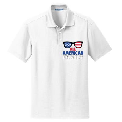 All American Family Day Dry Zone Grid Polo