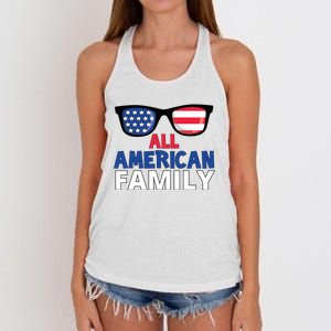 All American Family Day Women's Knotted Racerback Tank