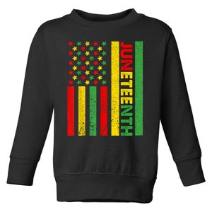 African American Flag Juneteenth Toddler Sweatshirt