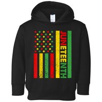 African American Flag Juneteenth Toddler Hoodie