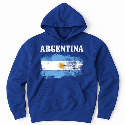 Argentina Argentinian Flag Vintage Argentine Pride Gift Hoodie