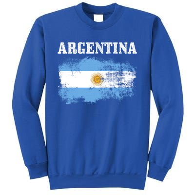 Argentina Argentinian Flag Vintage Argentine Pride Gift Sweatshirt