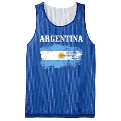 Argentina Argentinian Flag Vintage Argentine Pride Gift Mesh Reversible Basketball Jersey Tank