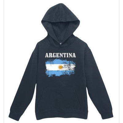 Argentina Argentinian Flag Vintage Argentine Pride Gift Urban Pullover Hoodie