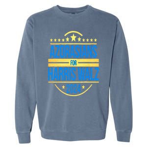 Azorasians Arizona For Kamala Harris Walz 2024 Voting Funny Premium Garment-Dyed Sweatshirt