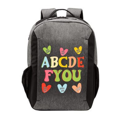 Alphabet ABCDFU Funny ESL Teacher Women Mom Anti Valentines Vector Backpack