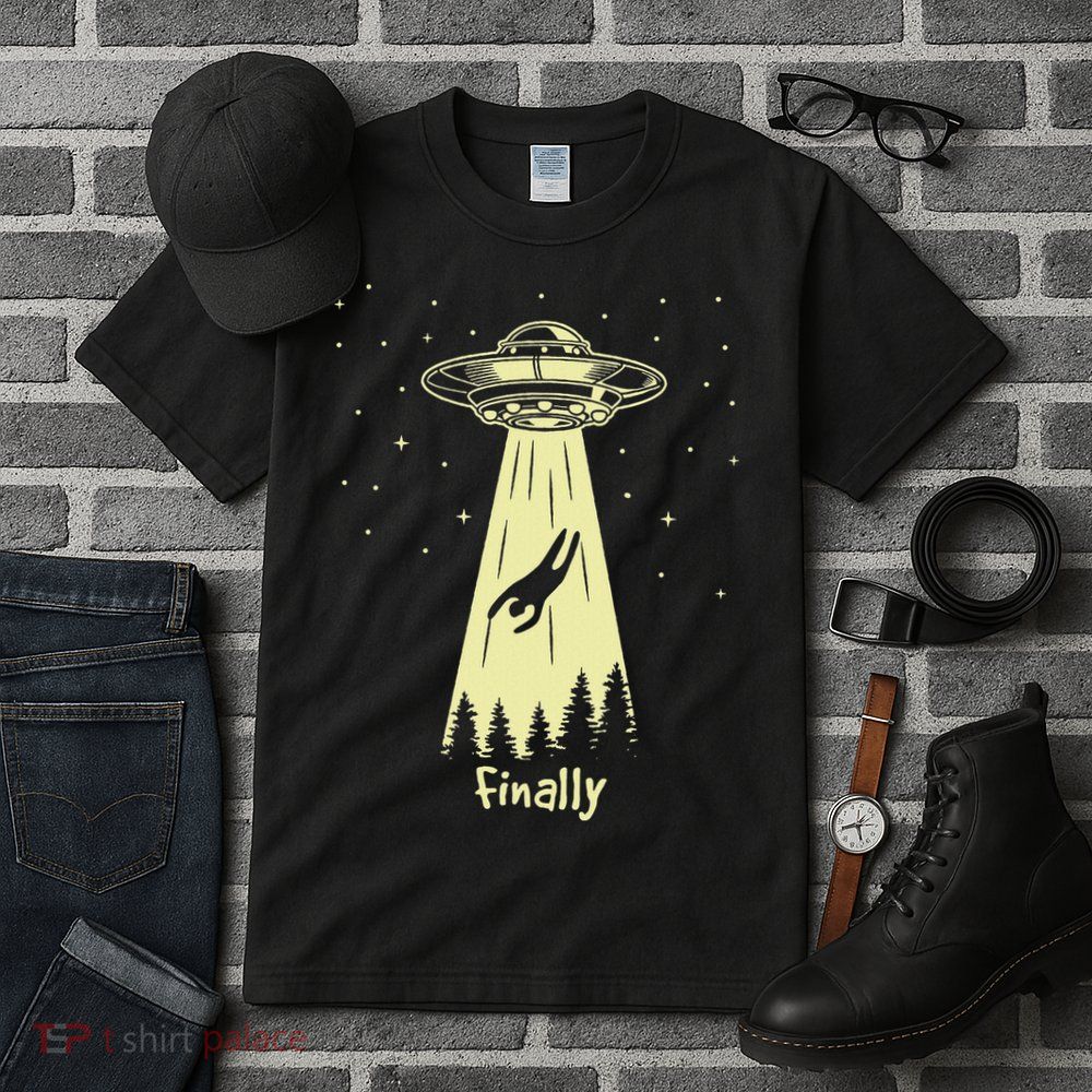 Alien Abduction Finally Aliens Tall T-Shirt