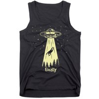 Alien Abduction Finally Aliens Tank Top