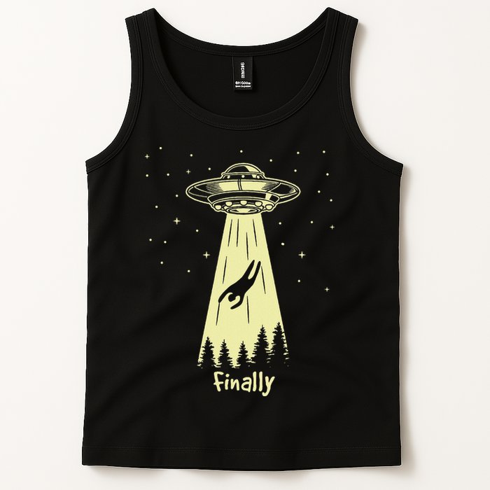 Alien Abduction Finally Aliens Tank Top