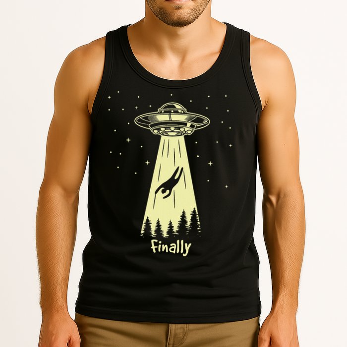 Alien Abduction Finally Aliens Tank Top