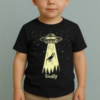 Alien Abduction Finally Aliens Toddler T-Shirt