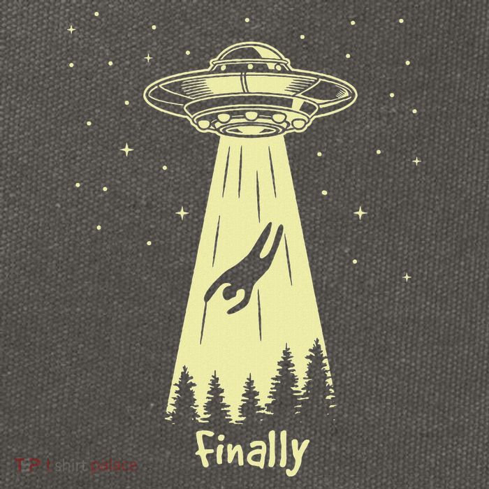 Alien Abduction Finally Aliens Cotton Canvas Backpack