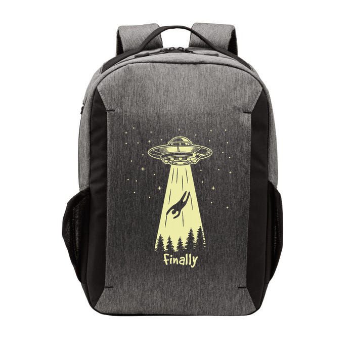 Alien Abduction Finally Aliens Vector Backpack
