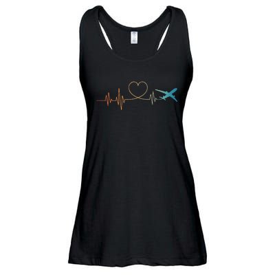 Airplane Art For Wo Aviation Instructor Airline Pilot Ladies Essential Flowy Tank