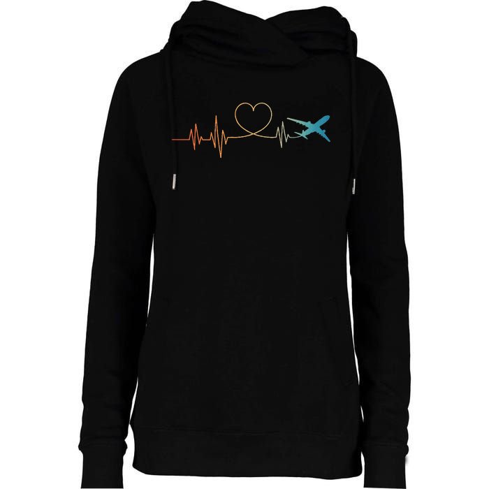 Airplane Art For Wo Aviation Instructor Airline Pilot Womens Funnel Neck Pullover Hood