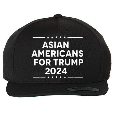 Asian Americans For Trump 2024 Wool Snapback Cap