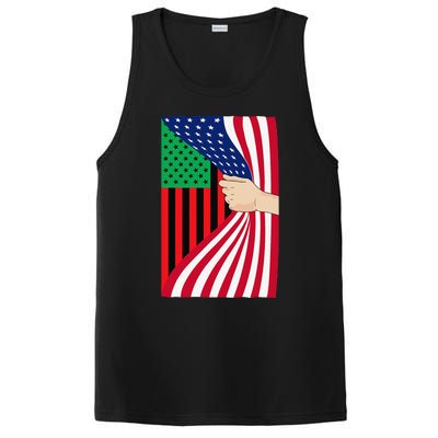 African American Flag PanAfrican Black Liberation Flag PosiCharge Competitor Tank