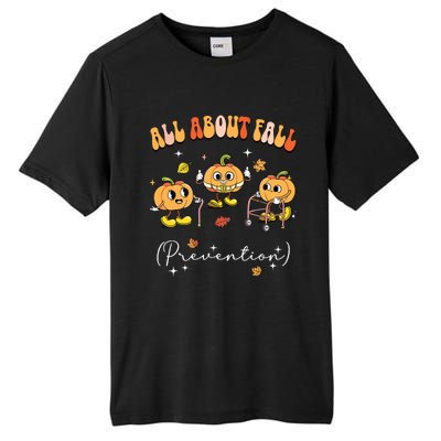 All About Fall Prevention Physical Therapy Funny Pumpkin Tall Fusion ChromaSoft Performance T-Shirt