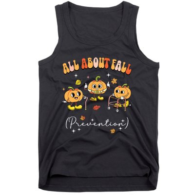 All About Fall Prevention Physical Therapy Funny Pumpkin Tank Top