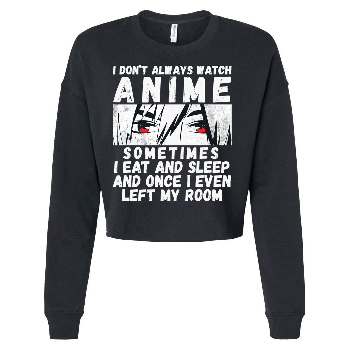 Anime Art For Adult Teen Girls Anime Merch Stuff Lovers Premium Cropped Pullover Crew