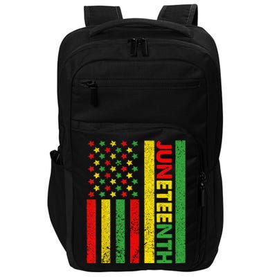 African American Flag Juneteenth Wo Impact Tech Backpack