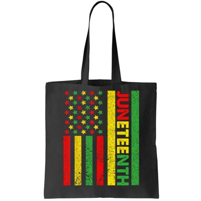 African American Flag Juneteenth Wo Tote Bag