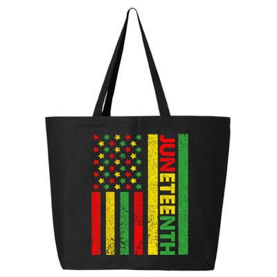 African American Flag Juneteenth Wo 25L Jumbo Tote