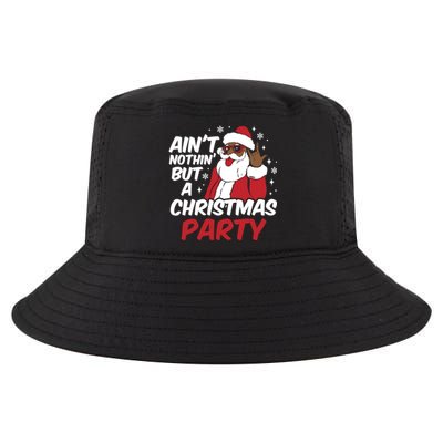 African American Funny Santa Claus Christmas Party Pajama Meaningful Gift Cool Comfort Performance Bucket Hat