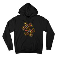 Autism Awareness Fall Leaf Autumn Thanksgiving Puzzle Piece Hoodie