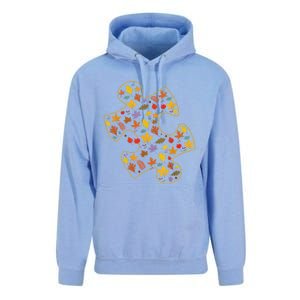 Autism Awareness Fall Leaf Autumn Thanksgiving Puzzle Piece Unisex Surf Hoodie