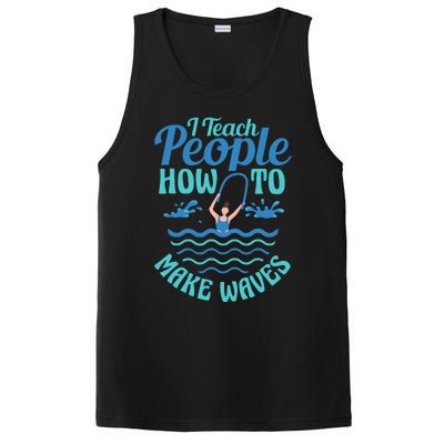 Aqua Aerobics Funny Water Aerobics Instructor PosiCharge Competitor Tank