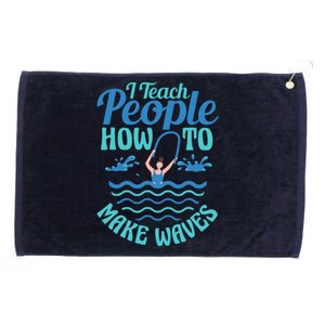 Aqua Aerobics Funny Water Aerobics Instructor Grommeted Golf Towel