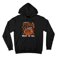 Autumn Affection Fall Season Graphic Hoodie