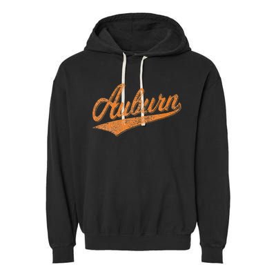 AUBURN ALABAMA FLAG CLASSIC VINTAGE SPORTS SCRIPT JERSEY Garment-Dyed Fleece Hoodie