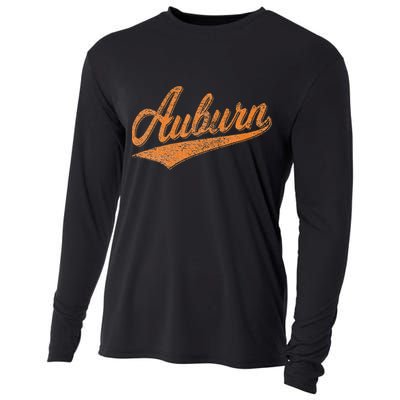 AUBURN ALABAMA FLAG CLASSIC VINTAGE SPORTS SCRIPT JERSEY Cooling Performance Long Sleeve Crew