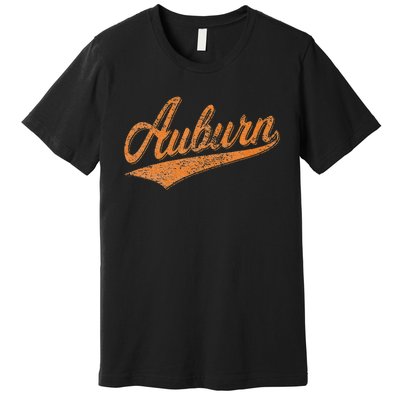 AUBURN ALABAMA FLAG CLASSIC VINTAGE SPORTS SCRIPT JERSEY Premium T-Shirt