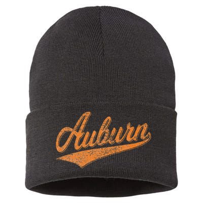 AUBURN ALABAMA FLAG CLASSIC VINTAGE SPORTS SCRIPT JERSEY Sustainable Knit Beanie