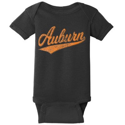 AUBURN ALABAMA FLAG CLASSIC VINTAGE SPORTS SCRIPT JERSEY Baby Bodysuit