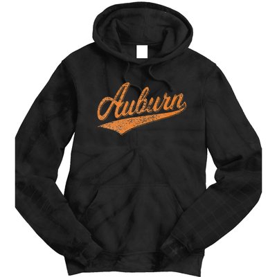 AUBURN ALABAMA FLAG CLASSIC VINTAGE SPORTS SCRIPT JERSEY Tie Dye Hoodie